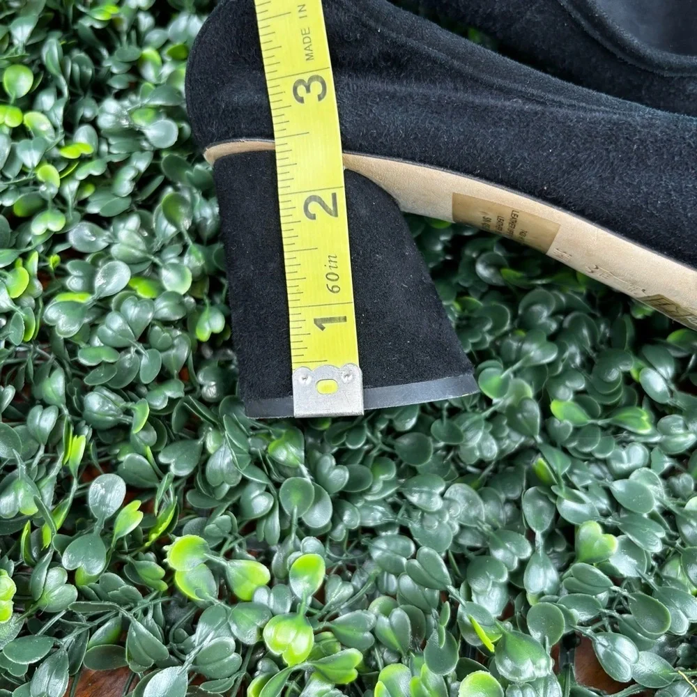 TORY BURCH THERESE BLACK SUEDE PUMPS